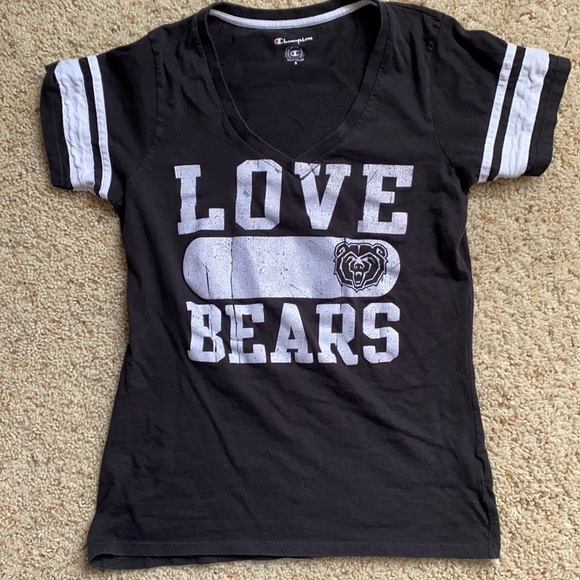 Champion Tops - Missouri State Love Bears V Neck S